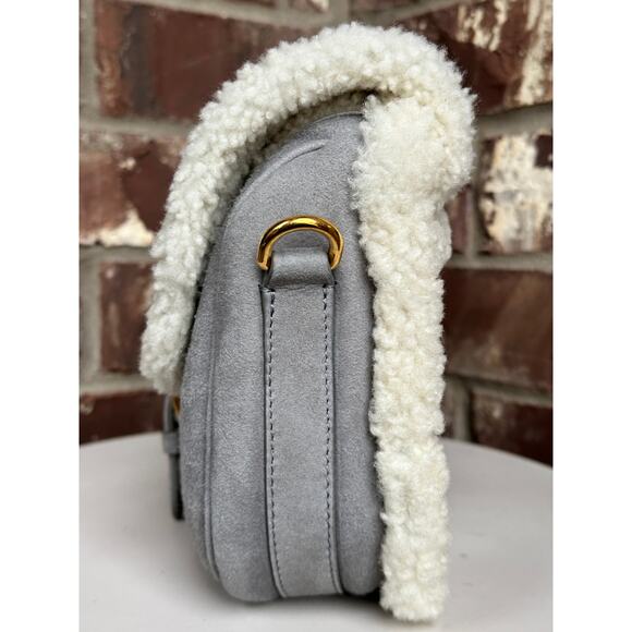 Christian Dior Bobby Flap Bag Shearling and Suede Medium 69901 - Picture 2 of 15